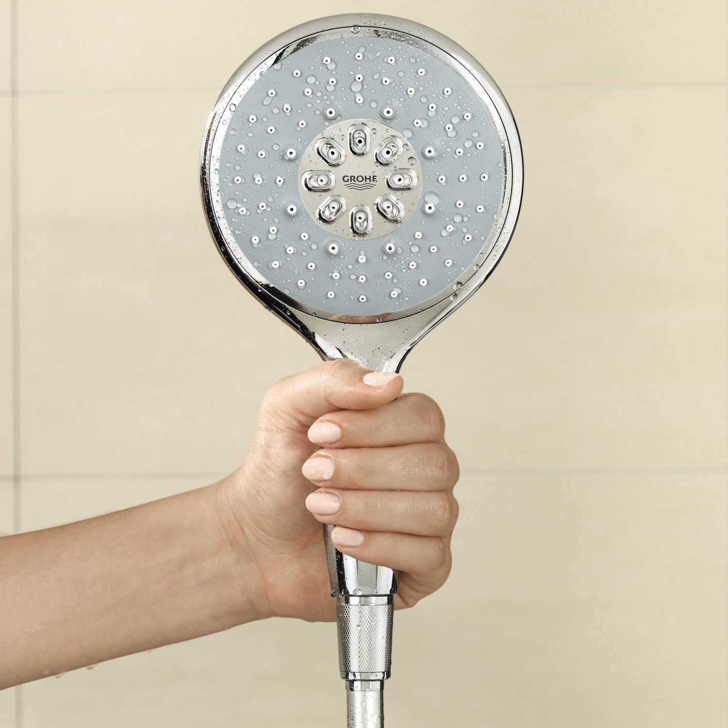Grohe シャワーヘッド Power&Soul 130 Grohe Power and Soul 130 Shower Set with Hand Shower, Starlight